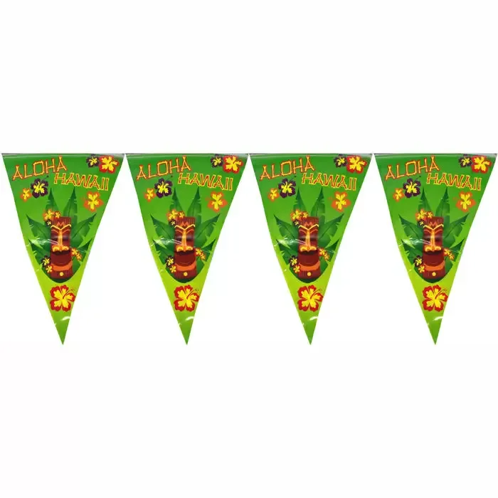 Aloha Hawaii Wimpelkette – Party-Dekoration, Wimpelgirlande