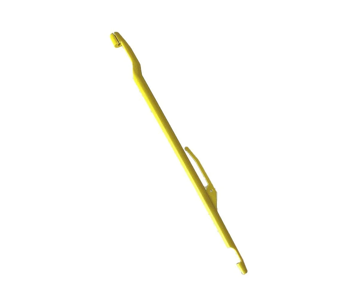 Doppelseitiger Hakenlöser aus Kunststoff – 17 cm, Gelb