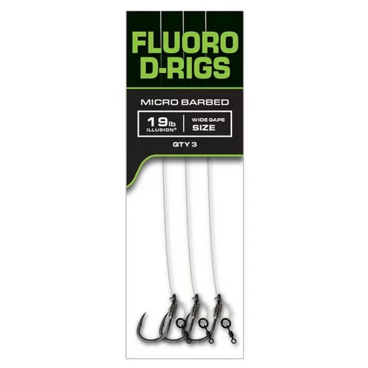 Fox Carp Ready Rigs Fluoro D-Rig – 3 Karpfenrigs