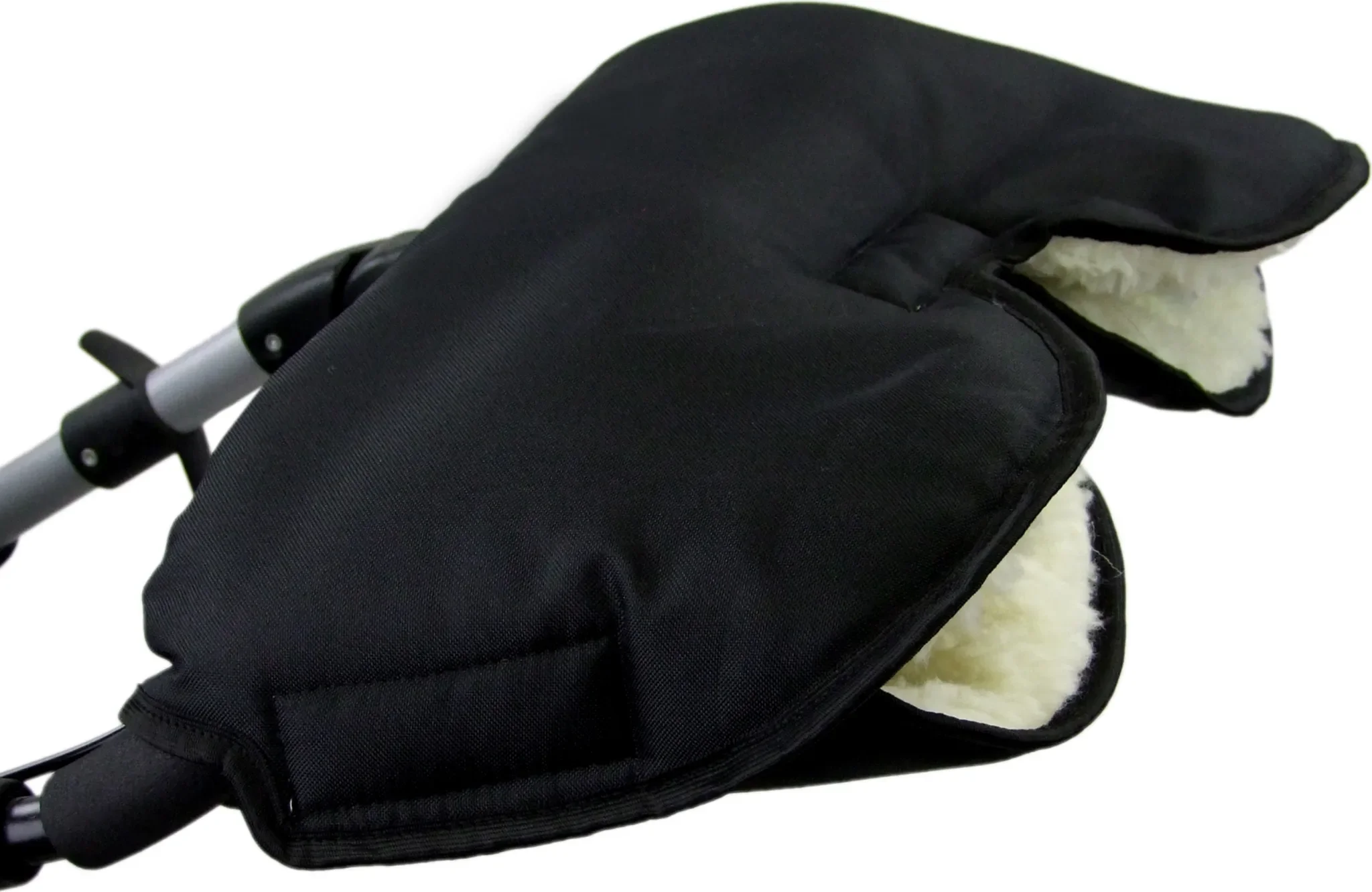 BAMBINIWELT Universal Handwärmer / Muff für Kinderwagen & Buggy – Schwarz