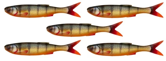 Craft Dying Minnow – Gummifisch-Set, 5 Stück, 10 cm & 5,5 g, verschiedene Farben