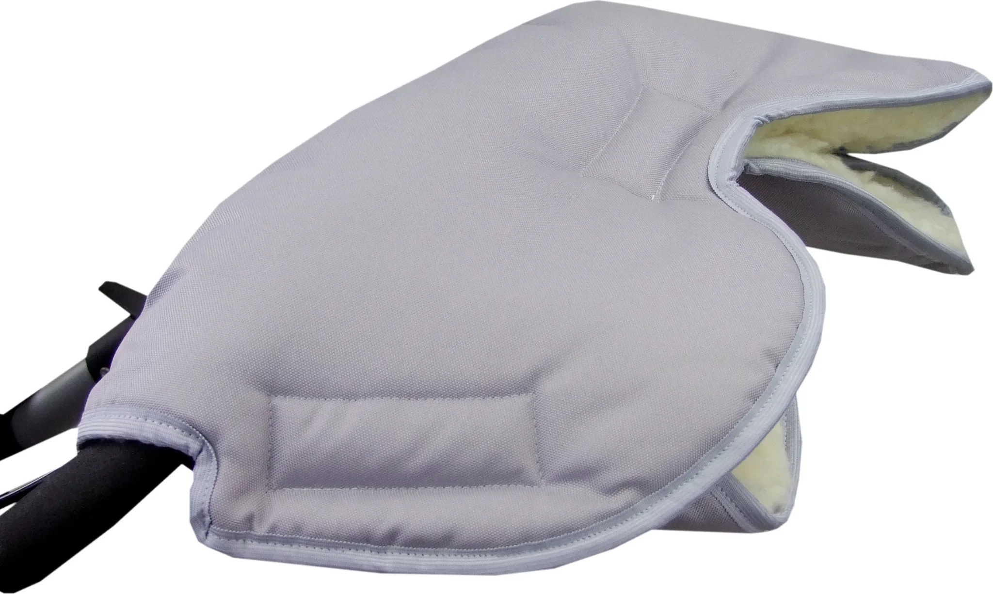 BAMBINIWELT Universal Handwärmer / Muff für Kinderwagen & Buggy – Hellgrau