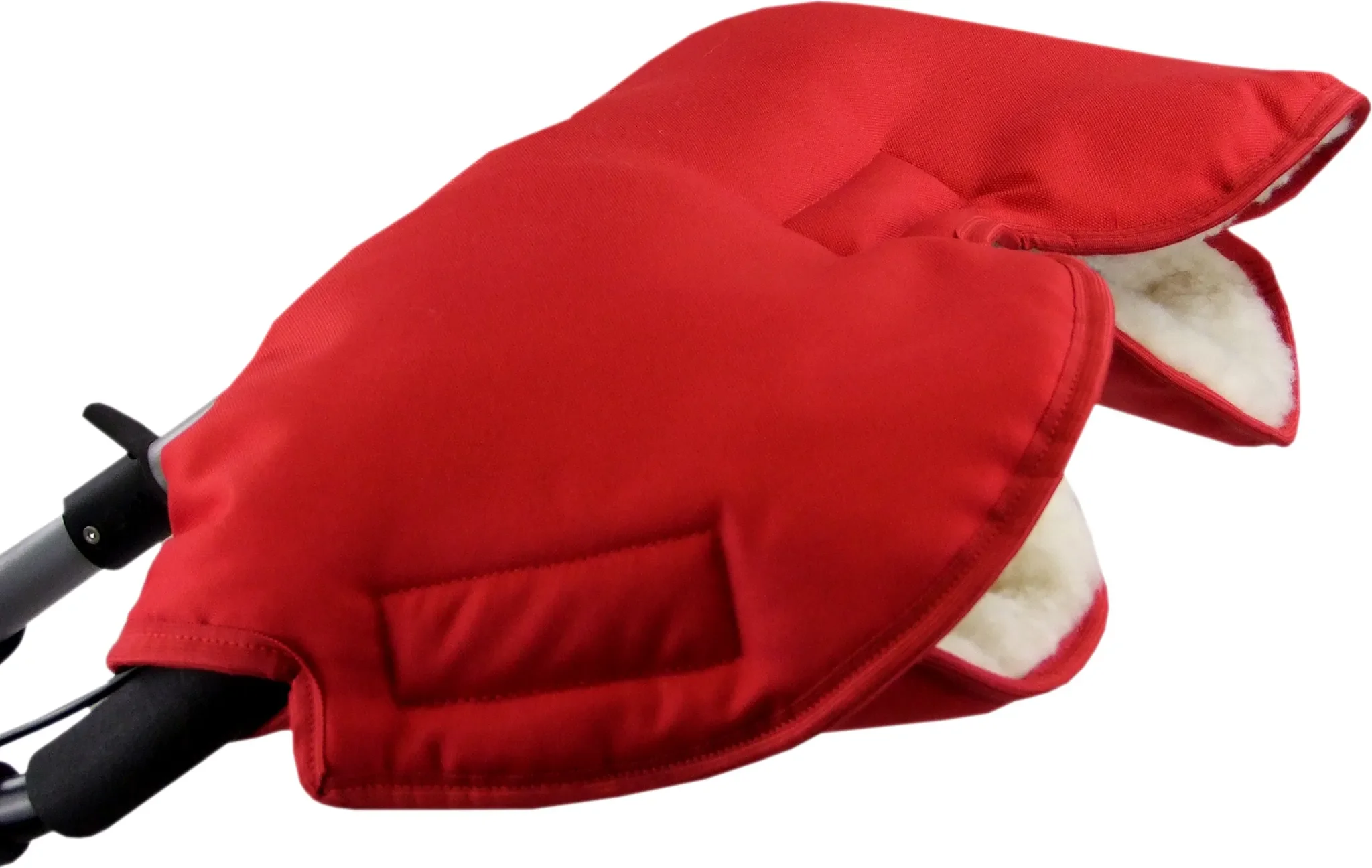 BAMBINIWELT Universal Handwärmer / Muff für Kinderwagen & Buggy – Rot