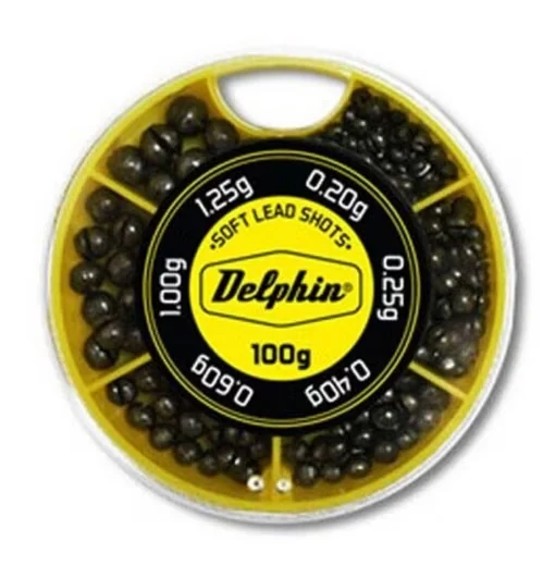 Delphin Soft Klemmblei – Bleischrot Sortiment | 70 g / 100 g | 4 Varianten