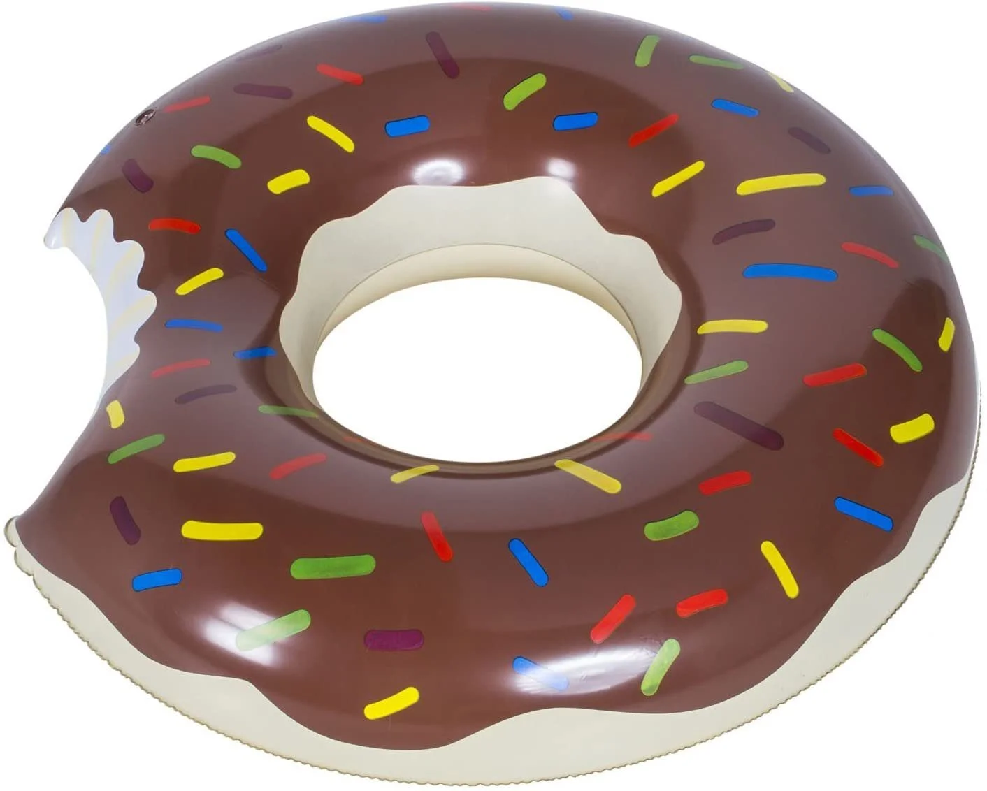 Aufblasbarer Donut-Schwimmring – Ø 100 cm, Braun